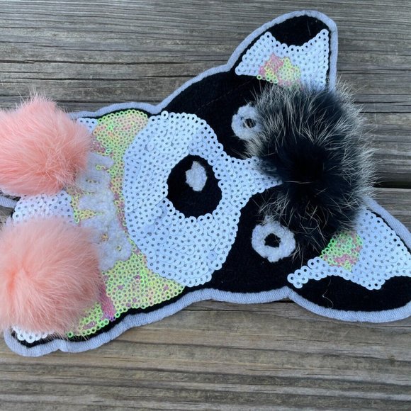 Cute Iron On Patches Dog Pom Pom Patches for Jacket Clothes Craft Embroidery - Picture 4 of 9